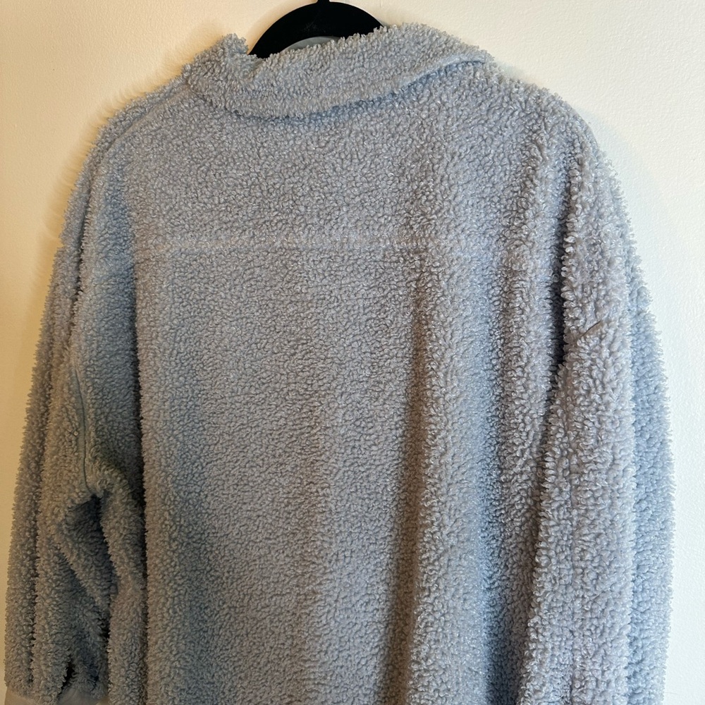 Wild fable baby blue cozy Sherpa Shacket - Picture 6 of 6